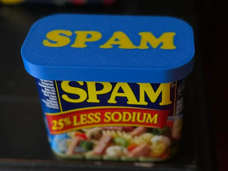 SPAM Lid with Letter