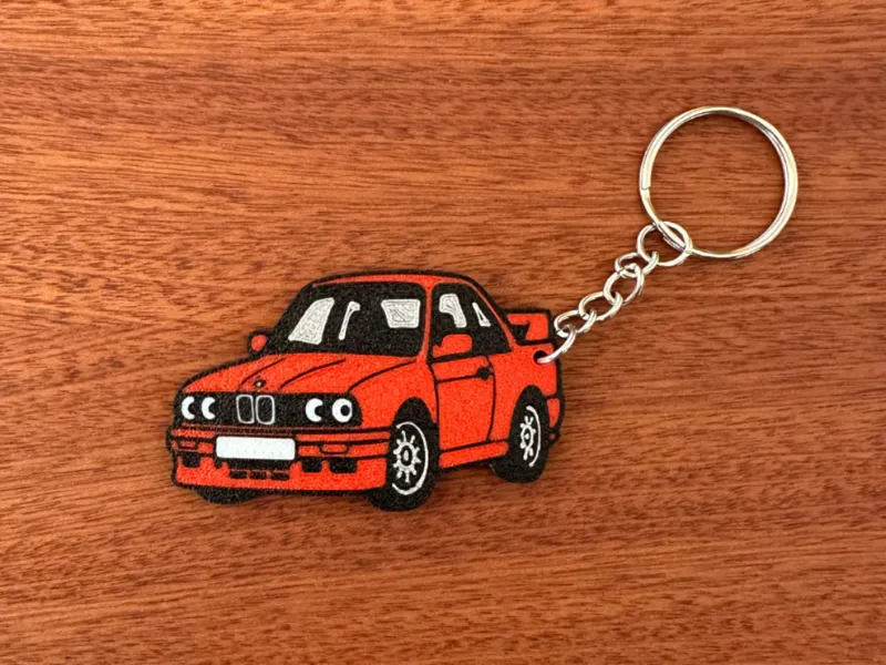 BMW M3 E30 Tooned Keychain