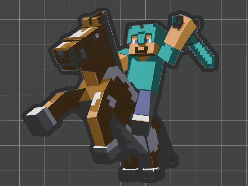 minecraft keychain 