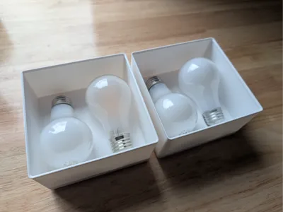 Gridfinity Lightbulb Storage Bin (3x3) - Stackable