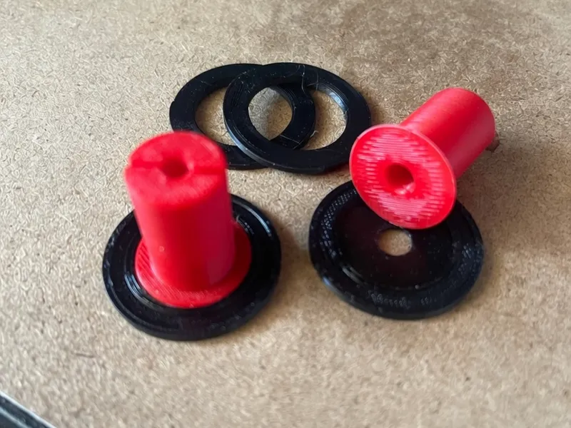 Toilet Seat Bushing  ABS + TPU (Duravit-style)
