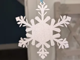 Christmas Snowflake Hanging Ornament