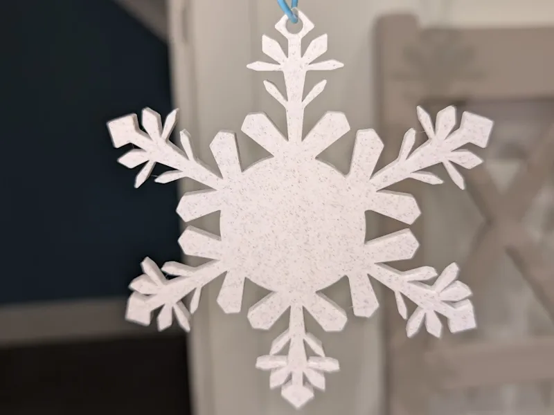 Christmas Snowflake Hanging Ornament