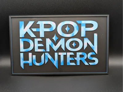Kpop Demon Hunters Poster hueforge 4 colors