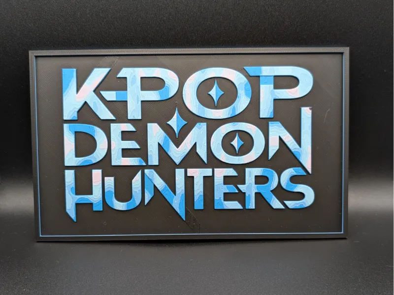 Kpop Demon Hunters Poster hueforge 4 colors