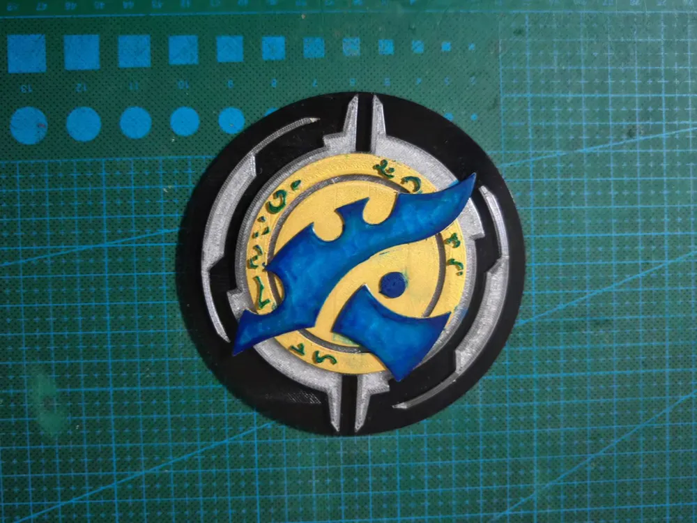 StarCraft Protoss logo car sticker - Free 3D Print Model - MakerWorld