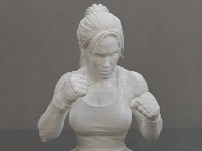 Sonya Blade Mortal Kombat Bust 3D Print Model 556