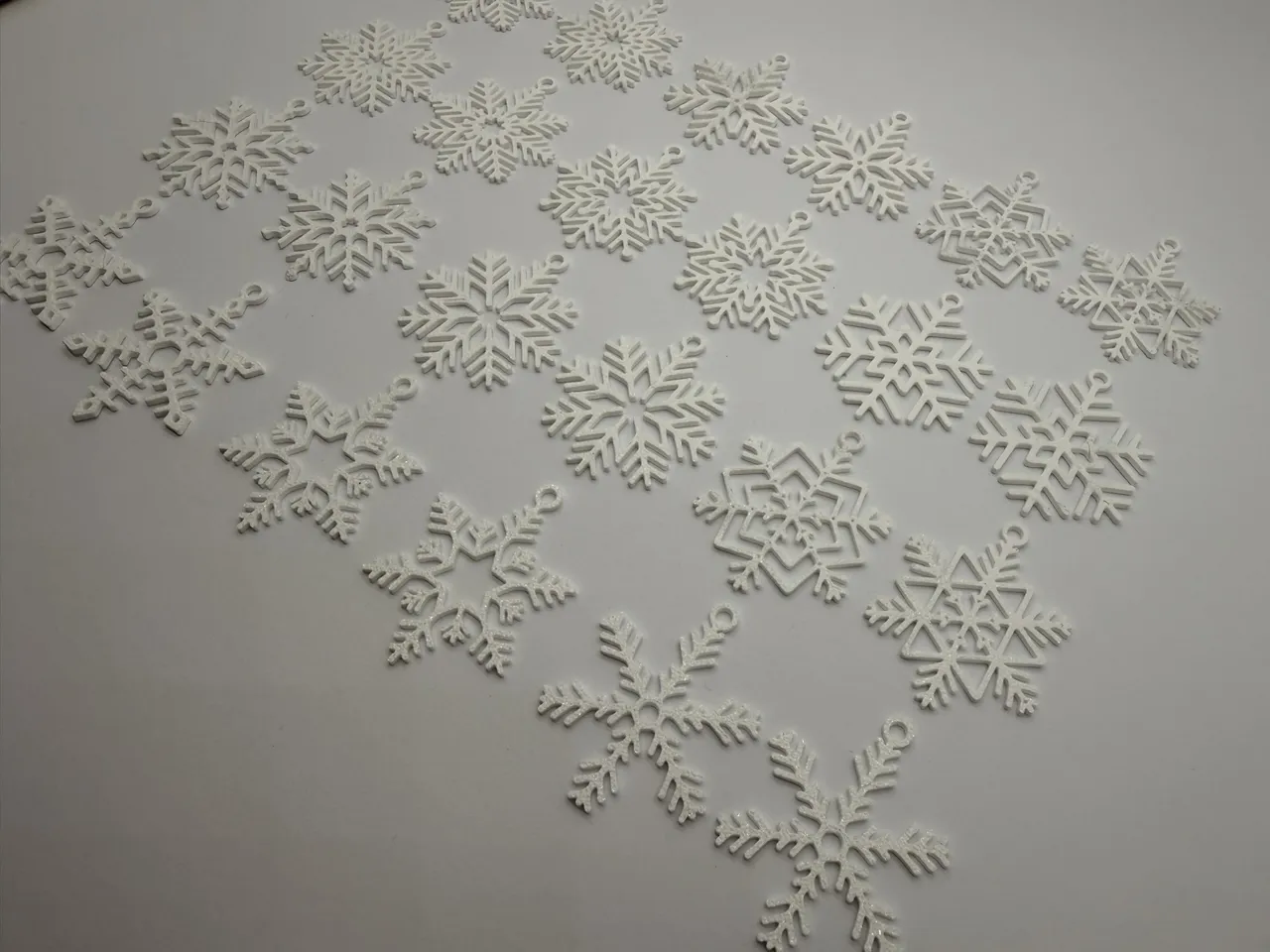 12 Paterns Snowflake Earrings (1.5g / Pair) view 3