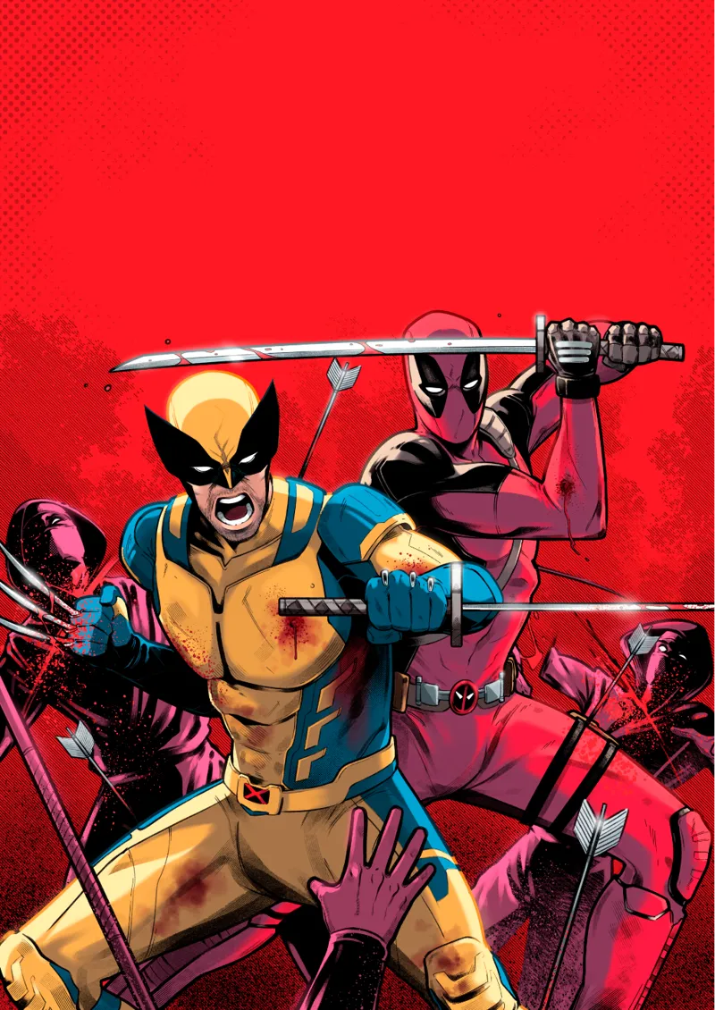 Deadpool & Wolverine Hueforge