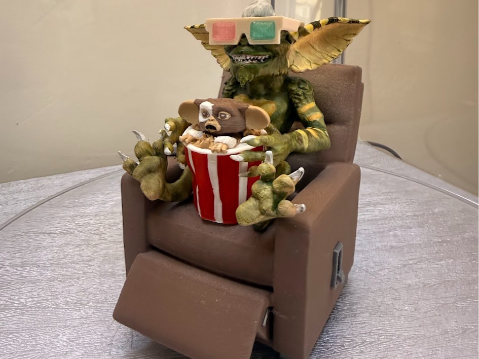 Stripe and Gizmo Los gremlins , esculpture.  1984