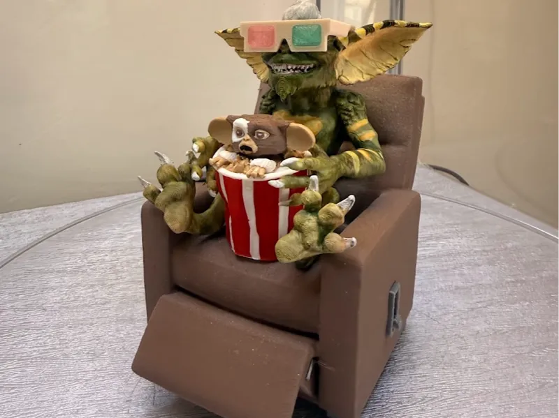 Stripe and Gizmo Los gremlins , esculpture. 1984