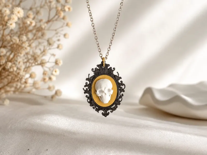 Skull cameo Necklace AMS