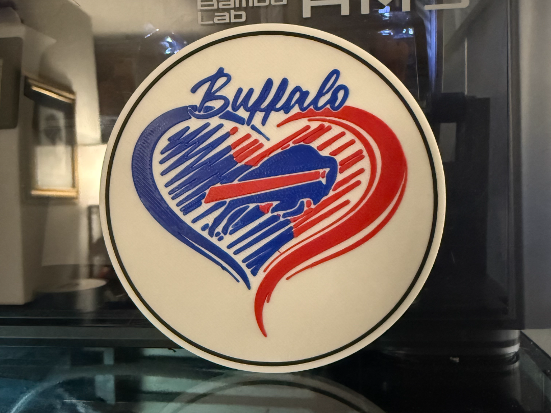 BUFFALO BILLS HEART COASTER