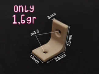 Miniature L Bracket (23x14x3mm)