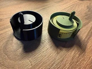 Soft tape measure winding spool
