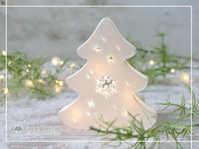 Lichtertanne "Schneeflocke"