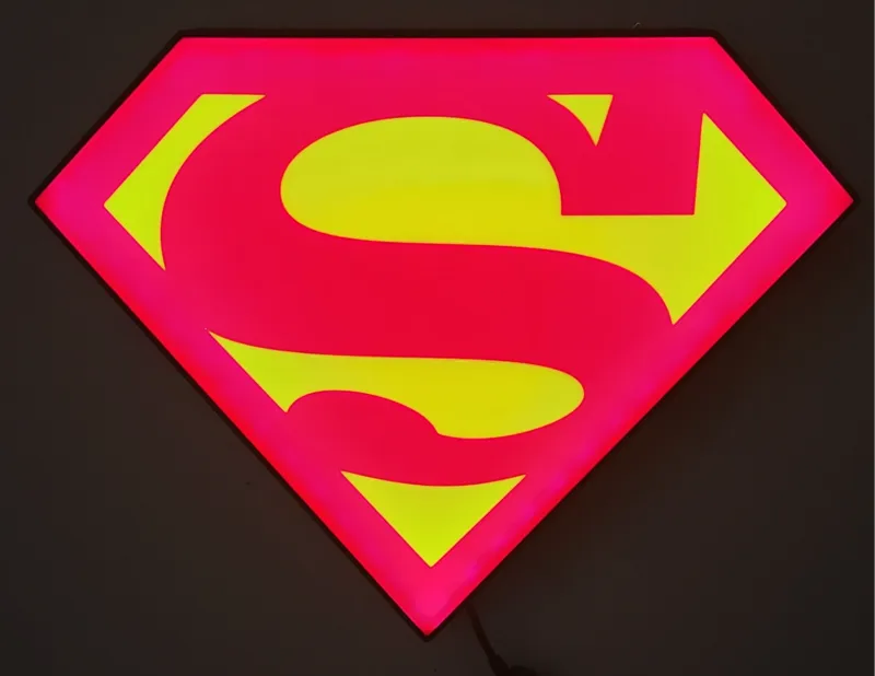 Superman Logo LED Lightbox