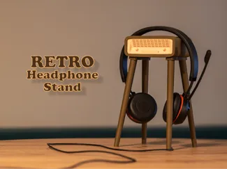 Retro Headphone Stand