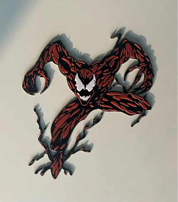 Décoration murale 2D Carnage façon comics (sans AMS)