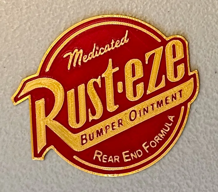 Multicolor Rust-eze Logo Magnet