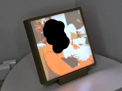 1:1 Modular Bambu Lithophane Frame (No Supports)
