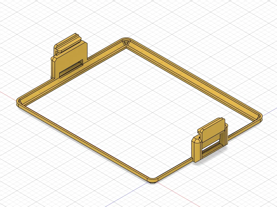 Miniatura 1 do modelo 3D 模块化收纳盒的锁扣装置