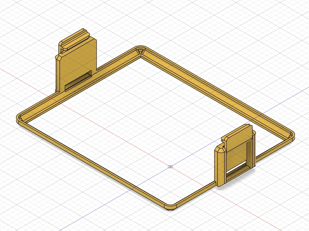 Miniatura 3 do modelo 3D 模块化收纳盒的锁扣装置