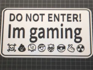 gamer sign