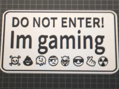 gamer sign