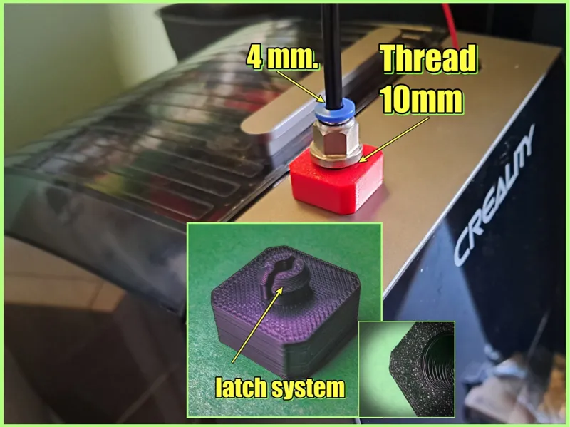 Creality Space Pi PTFE Adapter.