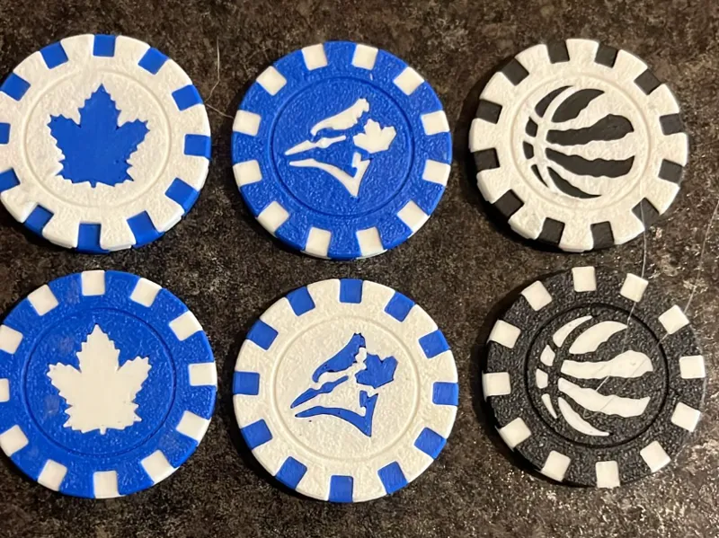 Toronto Lucky Chips Golf Ball Marker Color No AMS!