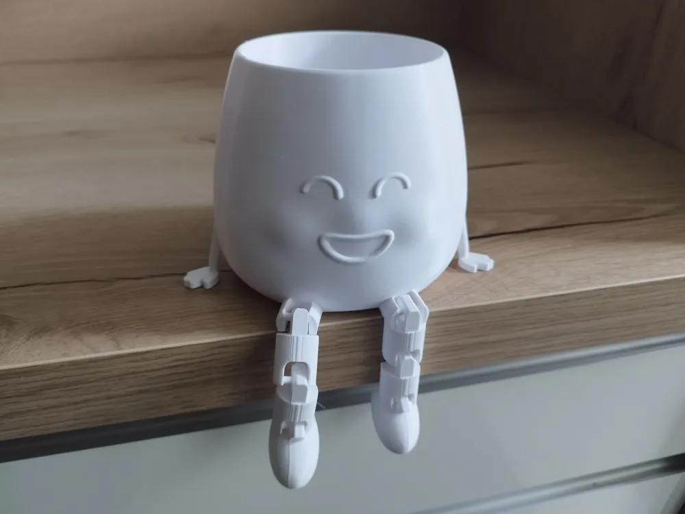 cute flower pot - Free 3D Print Model - MakerWorld