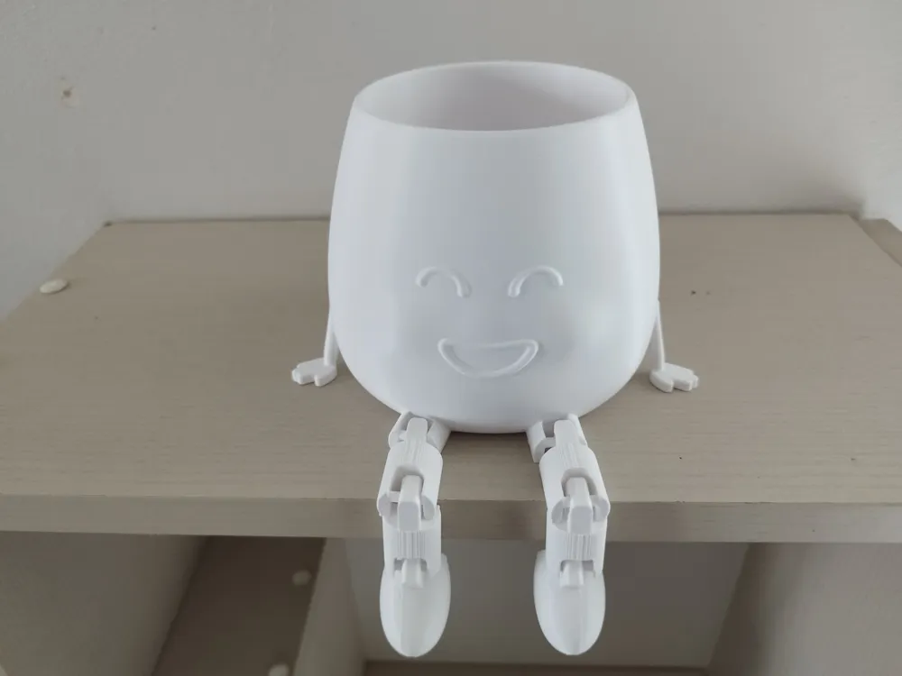 cute flower pot - Free 3D Print Model - MakerWorld