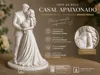 BRIDE AND GROOM - CAKE TOPPER - WITHOUT VEIL