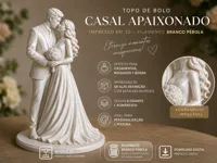 CASAL NOIVOS - TOPO DE BOLO - SEM VÉU