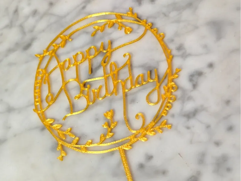 Cake Topper Happy Birthday