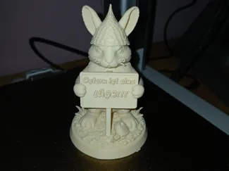 Aluhuthase , Schild frei beschriftbar