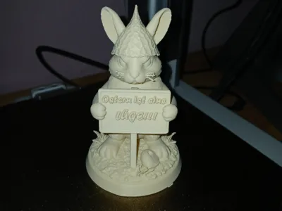 Aluminum foil hat bunny, sign freely customizable