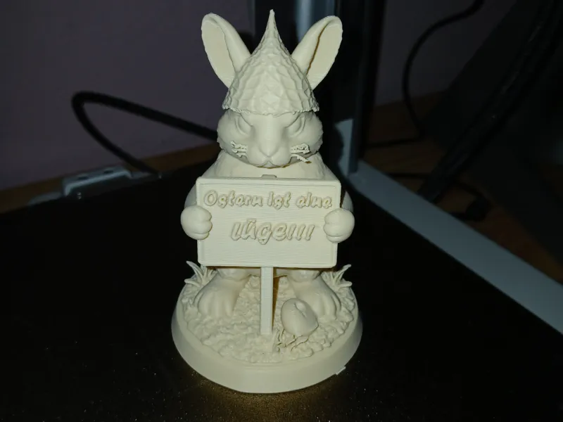 Aluhuthase , Schild frei beschriftbar