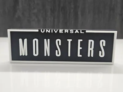 Universal studios monsters logo - 3D Print Files Free Download - MakerWorld