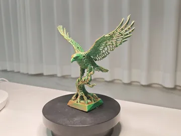 Figura decorativa: FlowWeave Eagle | Voronoi Flight Sculpture — vista de referencia 4