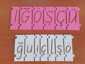 Türkçe (Ö, Ü, Ç, Ş, Ğ, İ /ö, ü, ç, ş, ğ, ı) Harf