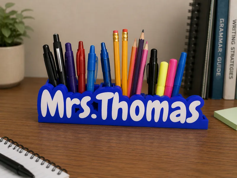 Name Desk Organizer. Customize to your name!
