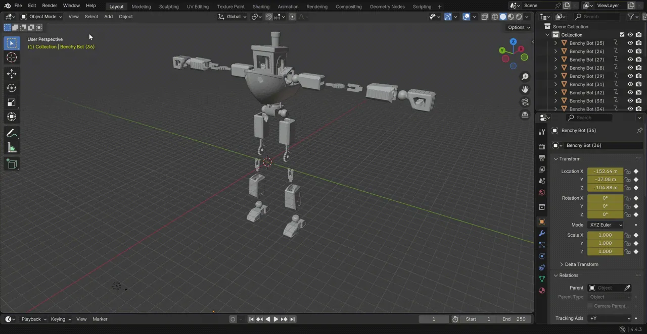 Benchy Robot view 3