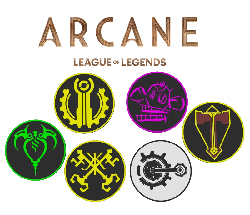 Arcane League of Legends Coasters