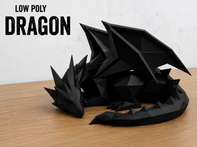 Low polly dragon