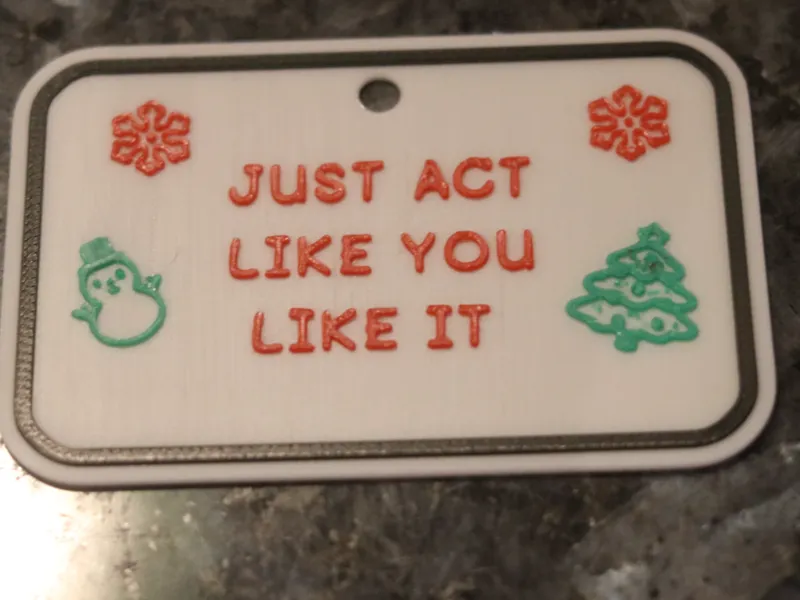 CHRISTMAS GIFT TAG FUNNY