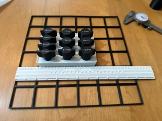 Speed Hex Socket Gridfinity Tray 3x2