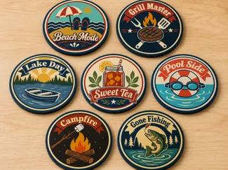 Summer Sips Coaster Pack – 7 Summer Drink Coasters