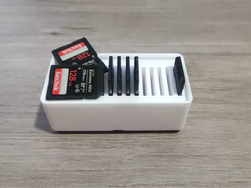 Ultimate SD Card Holder | Gridfinity 2x1 | 15 Card